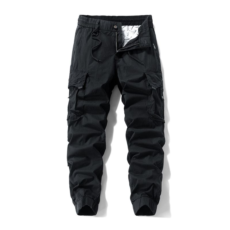 Export Surplus Multi-Pocket Cargo Pants Autumn Men's Trendy Loose Army Green Outdoor Jogger Casual Long Pants