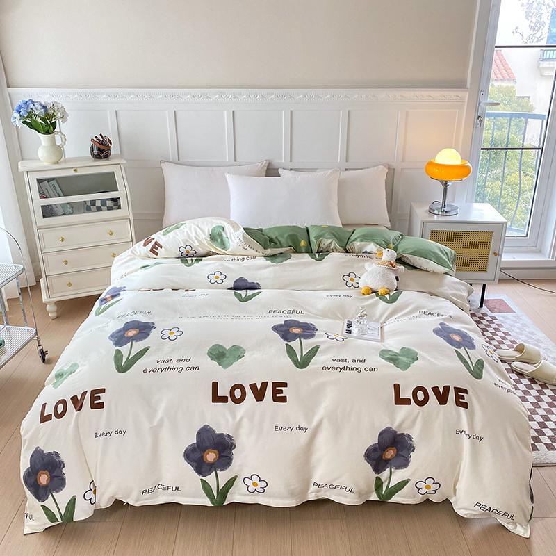 1pc 100% Pure Cotton Duvet Cover Queen/King Size Striped Quilt Cover for Double Bed housse de couette Single Bed Cover for Kids