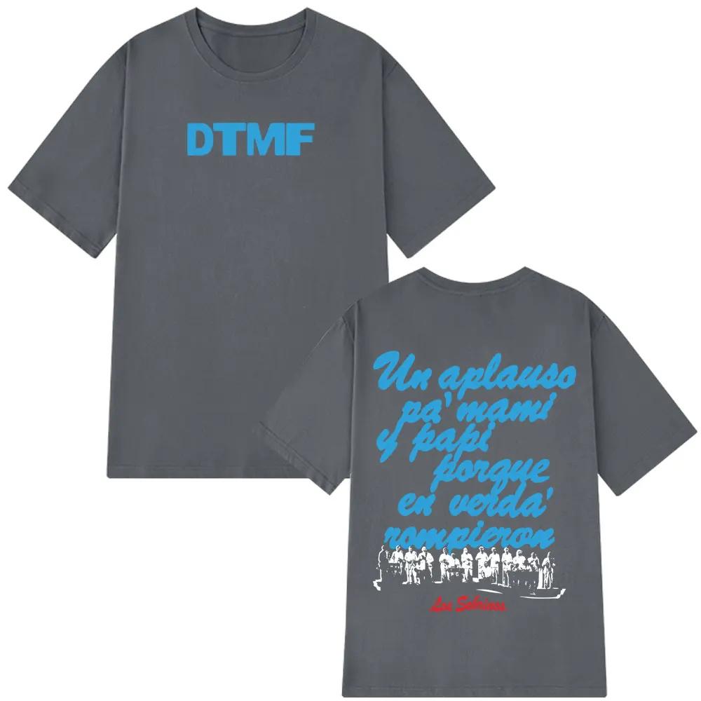 Piosenkarz Bad Bunny DTMF Album Trasa 2026 Graficzna Koszulka Męska Damska Moda Codzienne Koszulki Bawełna Wysokiej Jakości Koszulki Harajuku