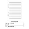 2021 A5 Loose-Leaf Planner Refill: Blank Grid & Lined Inner Pages, 6-Hole