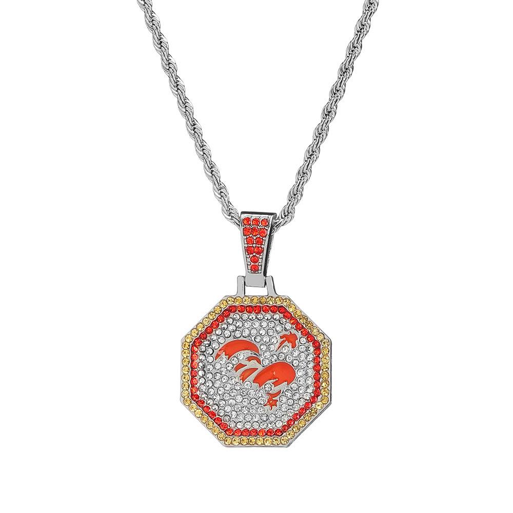 Jackie Chan Maceraları Zodyak Tam Elmas Kolye Kolye Aksesuarları Erkek Solmaz Sokak Tasarımı Hip Hop Tarzı