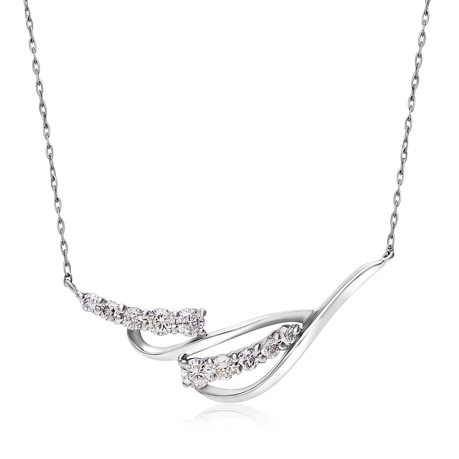 

Lara Christie Diamond Pt900 Platinum Necklace, Design, 0.2ct Diamond, lpi51-0018-pt платиновий