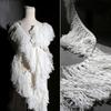 90x16cm Creative Coarse Tassel Wave Woolen Fabric Handmade DIY Decoration Exaggerated Clothing Coat Jacket Designer Fabric