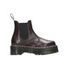 Dr. Martens Leather Fashion Comfortable Short Chelsea Boots Women boots Burgundy 27865606