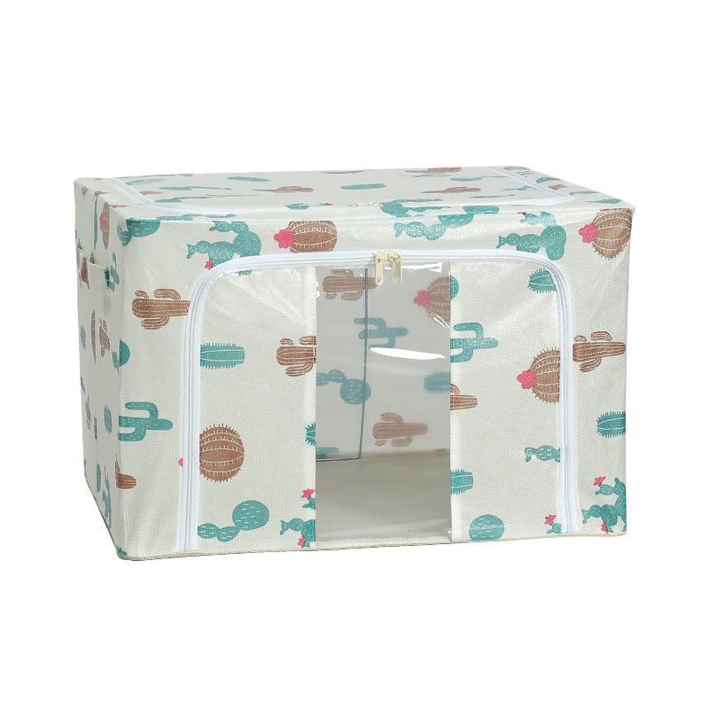 Extra Large Foldable Polka Dot Storage Box - Thick Oxford Cloth for Clothes & Quilts