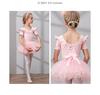 Girls Ballet Dance Tutu Dress Kids Short /Long Sleeves Tulle Bowknot Skate Gymnastics Christmas Birthday Party Leotard Dancewear