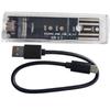 Transparent M.2 SSD Enclosure NVMe Single Protocol NGFF External Hard Disk Box for Laptop PC