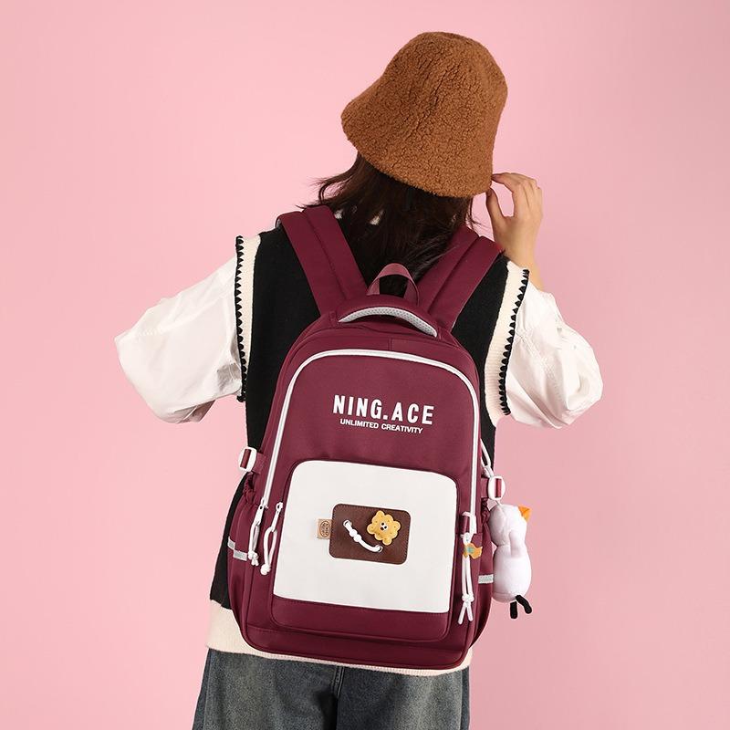Student burden reduction Large capacity Middle school student Junior high school student schoolbag Female high school student Girl primary