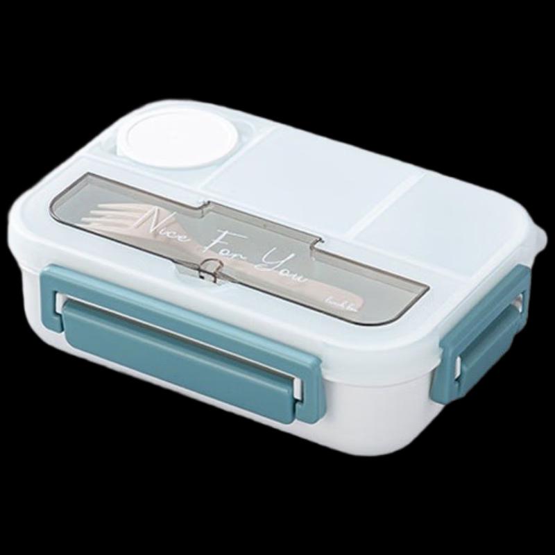 Aiyouhui Compartmented Lunch Box with Fork & Spoon