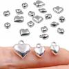 Double-Sided Solid Color Heart Charms: DIY Alloy Pendants for Handmade Jewelry