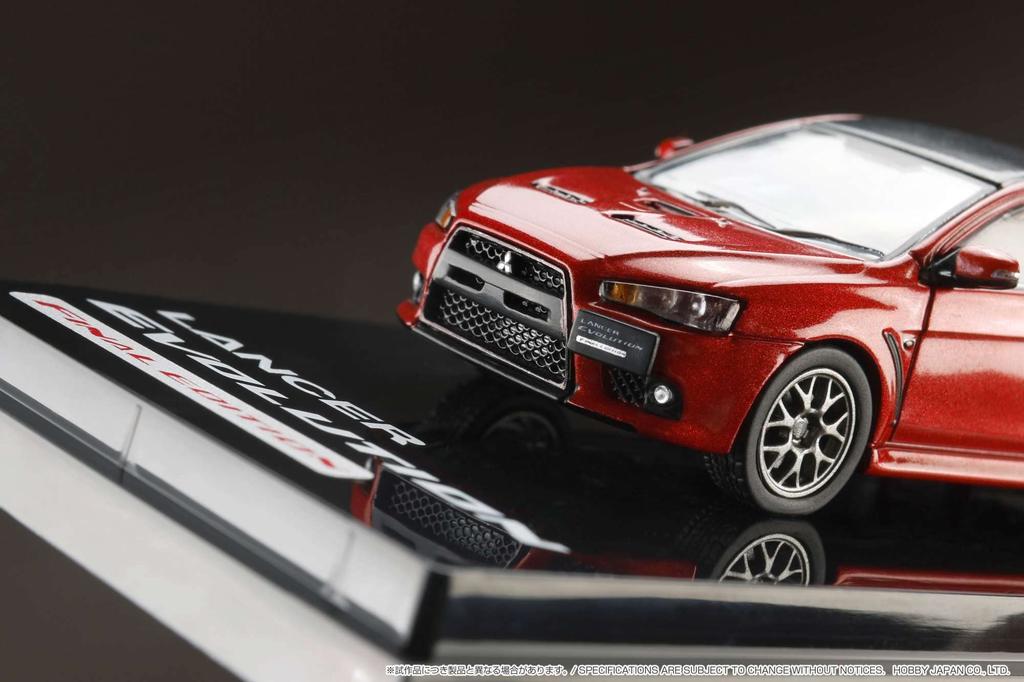 HobbyJAPAN Mitsubishi Lancer Evolution 10 Final Edition Red Roof 1/64 Metallic/Carbon