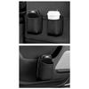 Adhesive Car Door Bin, Faux Leather Cup Storage Tray for Daily Commute Bottle and Small Item Reach in Cars Use