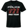 The Police 1982 Tour Retro Rock Black T-Shirt