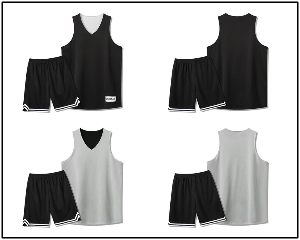 329 Double-Sided Basketball Suit Men'S And Women'S League Jerseys And Shorts Summer Training Competition Training Adult M-6Xl 4XL/185
