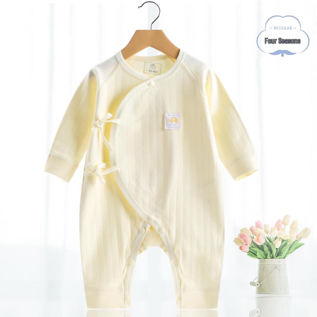 Newborn Baby Jumpsuit - Pure Cotton, Spring & Autumn, 0-6 Months, Base Layer & Crawling Rompers.