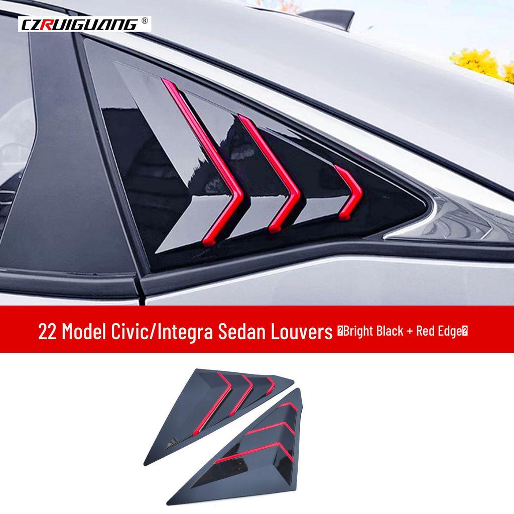 Honda Integra/Civic Front Lip, Rear Spoiler, Side Skirts, Rear Lip, Louvers, and Exhaust Tips Body Kit