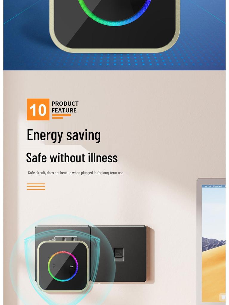 Smart Wireless Doorbell with Long-Range Remote and Flashing Light for Home and Elderly Use