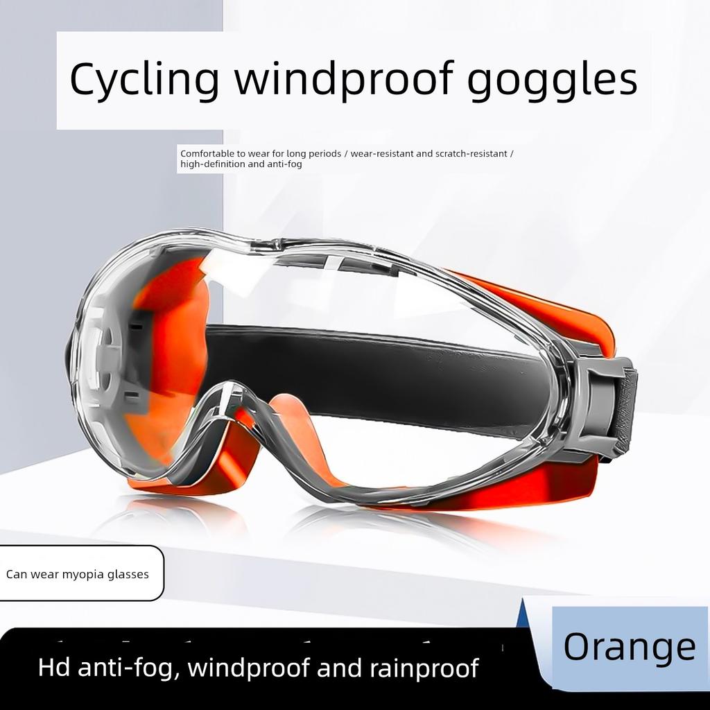 Deutsche Fahrradbrille, Winddichte Schutzbrille, Professionelle Sportbrille zum Laufen und Radfahren, Kann über Brillen getragen werden, Outdoor Spritzschutz