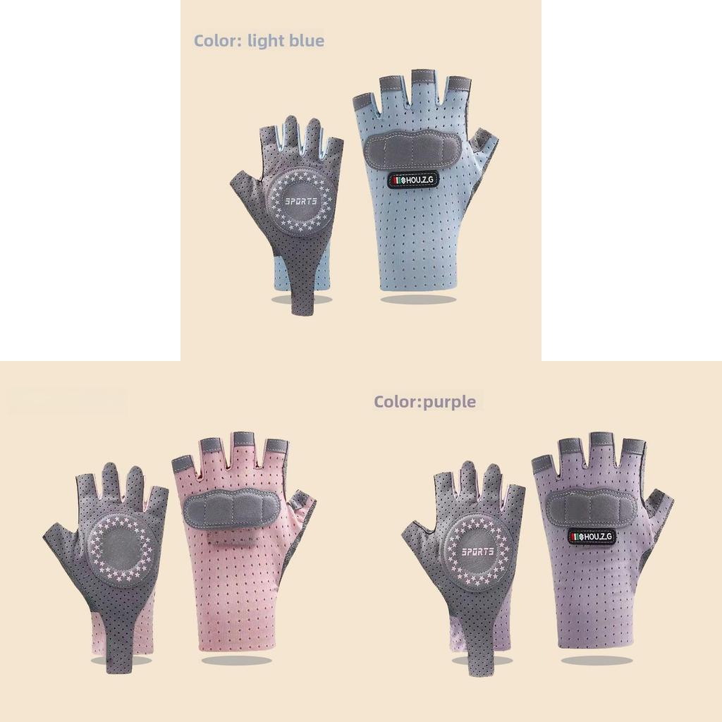 Childrens Cycling Gloves With Ice Silk Breathable Material For Summer Outdoor Protection