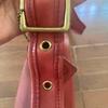 Coach Bucket-Style Shoulder Bag Red 9953 Vintage Leather Light signs use
