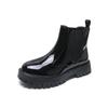 Men's British Style Chelsea High-Top Martin Boots, Slip-On Barrel Design for Spring and Autumn