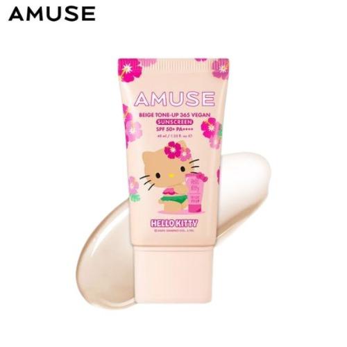 

AMUSE Бежевий тональний крем Tone Up 365 для засмаги SPF50+ PA++++ 40 мл [AMUSE x Засмага Hello Kitty]