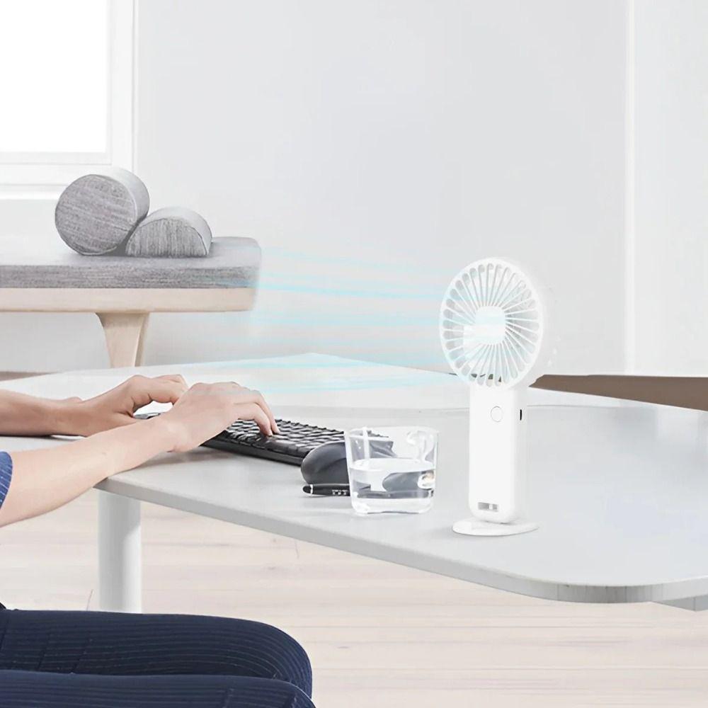 Quiet Operation USB Rechargeable Fan Low-Noise Personal Fan Portable Cooling Handheld Fan Home Use