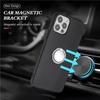 For iPhone 12 Pro Max 6.7 Inch Matte Shell,TPU Cover Mobile Phone Case with Ring Holder Kickstand