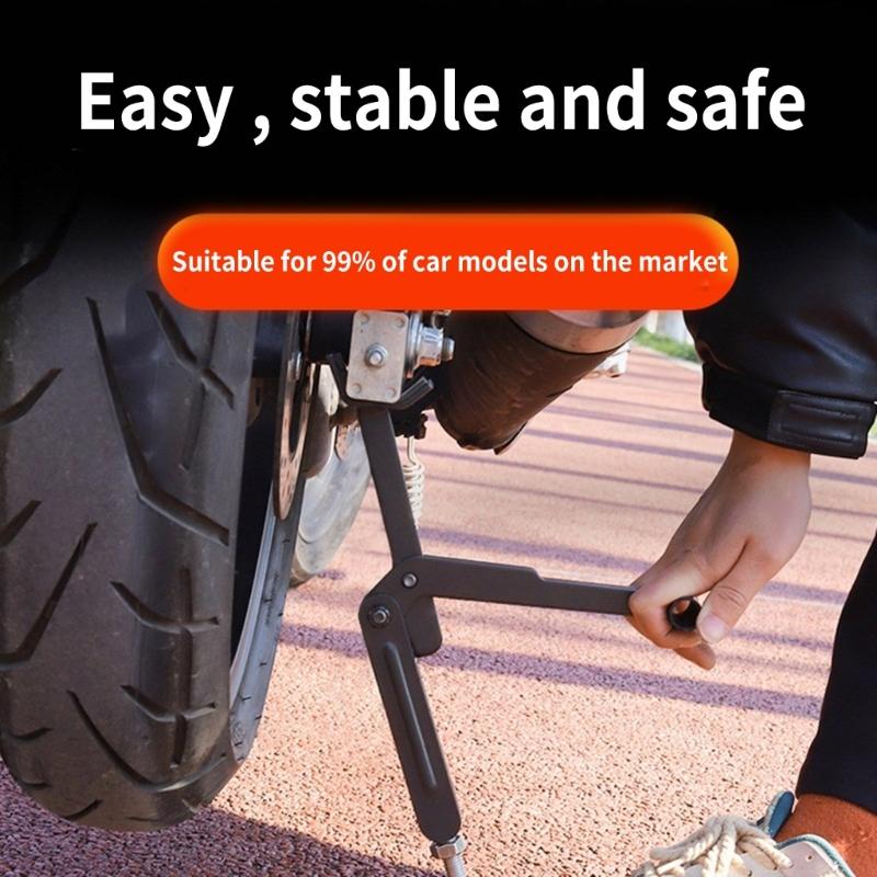 Motorcycle Stand Labor Saving Foldable Wheel Chain Cleaning Maintenance Stand Practical Motorcycle Lift Stand Jacks