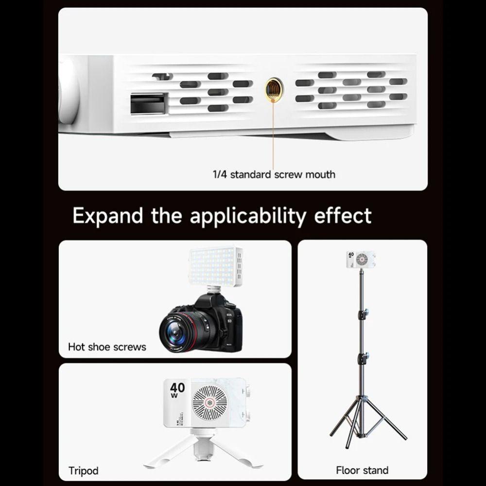 4400mAh Battery RGB LED Camera Light 2800-9000K Portable Camera Fill Lamp  Camping