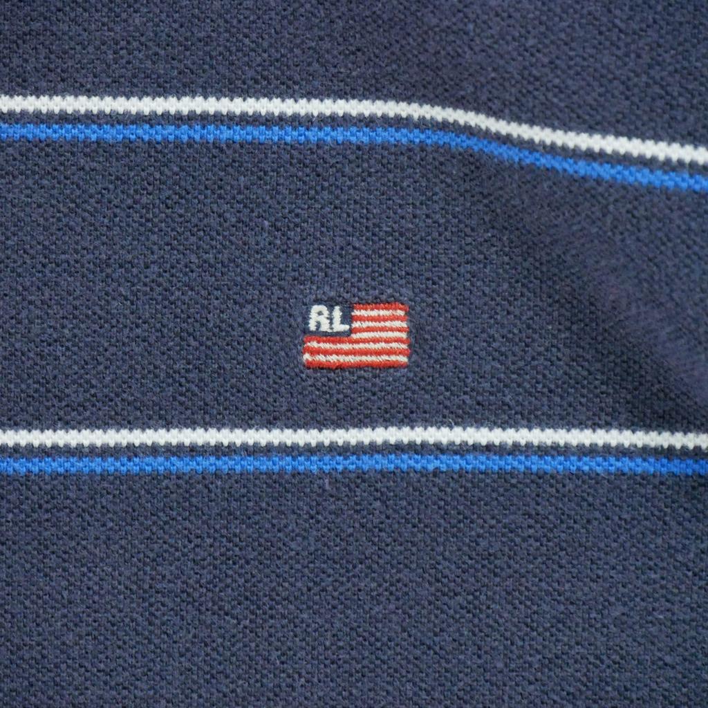 Men's Short Sleeve Polo Flag