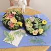 10Pcs Artificial Plants Leaf Wedding Party Home Decor Accessories Diy Cake Candy Box Garland Christmas Decorative Flowers Wreath