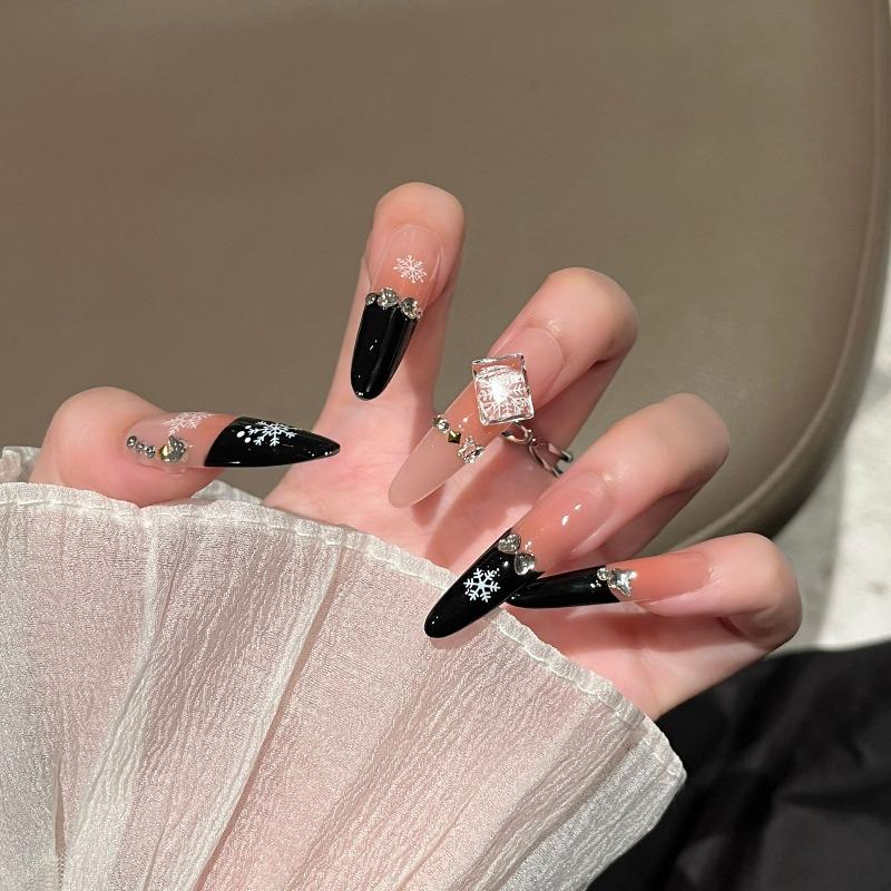 Cat's Eye Wearing Nail Pure Hand-made Nail Piece Fake Nail Wearing Nail Piece Advanced Sense Thin Dog Long