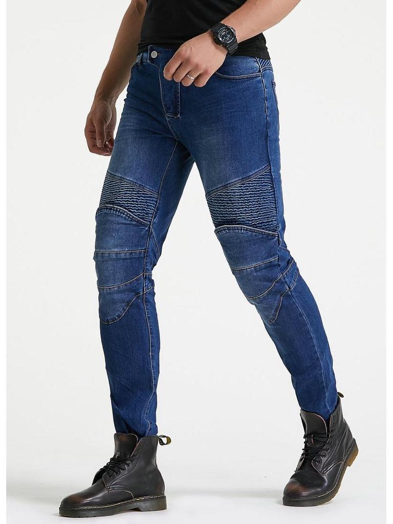 Cross-border Motorcycle Racing Straight Leg Anti-fall Riding Jeans