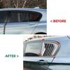 Par Sidofönster Spoiler Splitter Cover Trim Bakre Triangel Ljuddämpare Fönster Solskydd Tuning För Bmw F20 1-serie 118i 120i 2011-2019