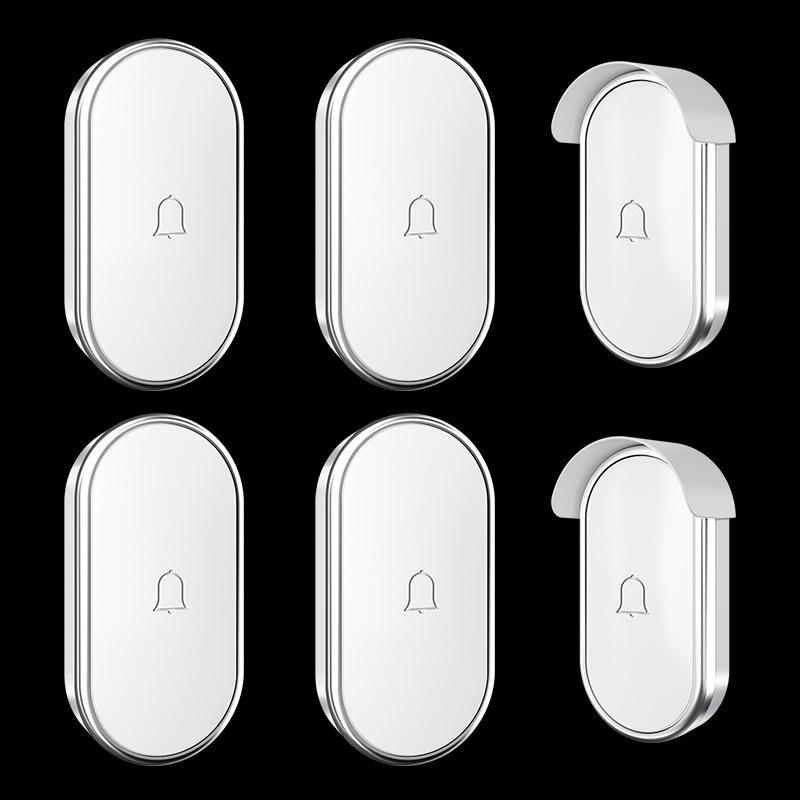 Two-in-Four Wireless AC Digital Doorbell - Waterproof Music Chime with Long-Range