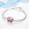 Original Copper Charms Red Beads Bus Daruma Doll Cz Bracelets Bangles Necklaces For Women Diy Jewelry
