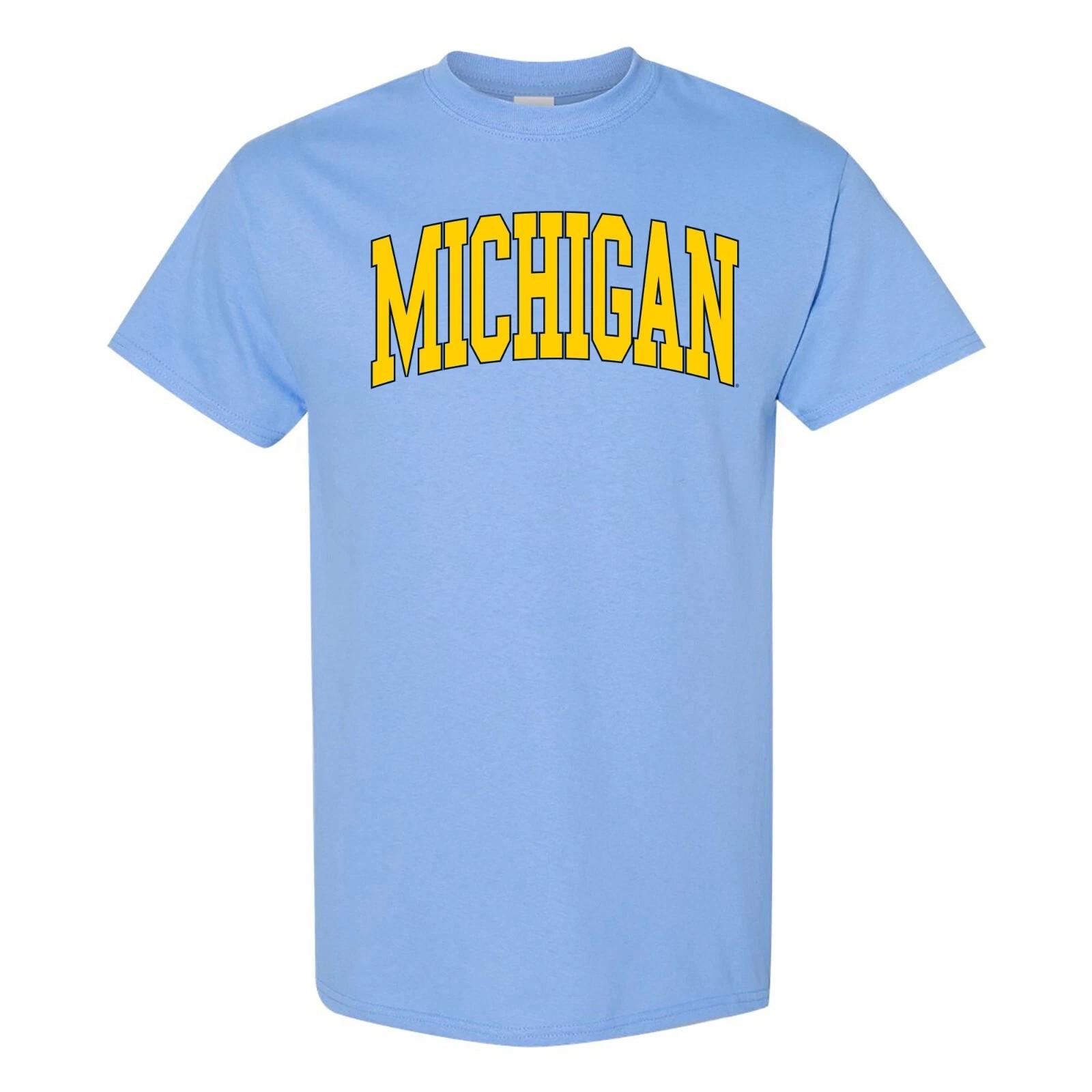 Michigan Wolverines Mega Arch - NCAA University Short Sleeve T-Shirt S