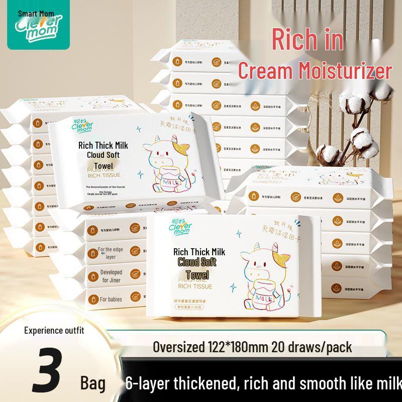 Cloud Soft Baby Wipes: Moisturizing Milk Non-woven Fabric