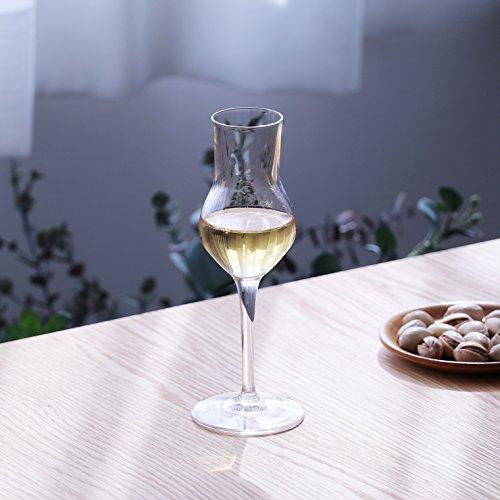 ADERIA Konjaksglas, Klara, 80 ml, Luigi Bormioli Grappa 80 C425, Set med 6, Kristallglas, Tillverkat i Italien, J-6466