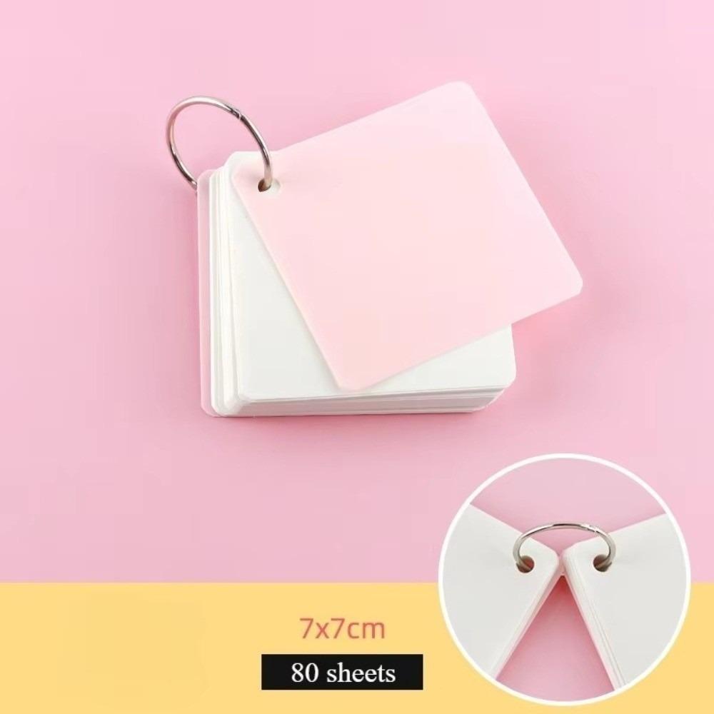 Portable Pocket Memo Pads 80 Sheets Blank Index Card  for Memory Learning Studying