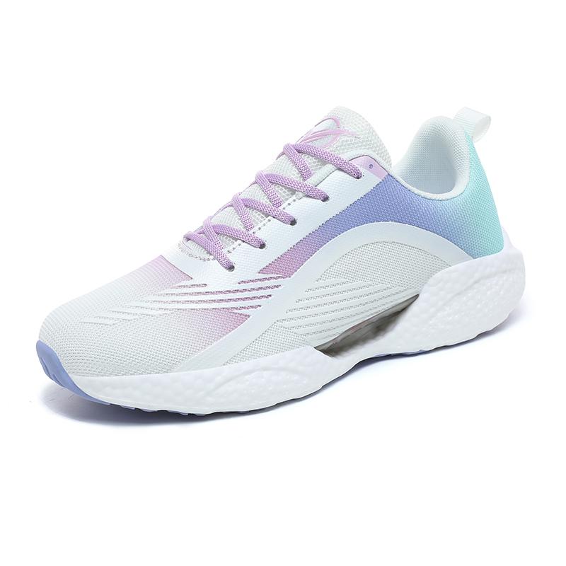 Popcorn mesh breathable casual shoes springback soft sole running shoes new shock-absorbing sports student test new