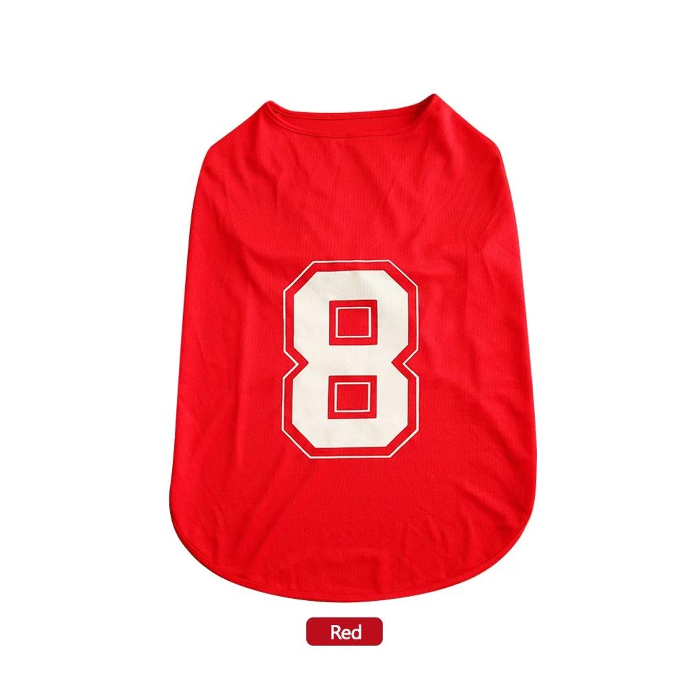 Spring Dog Clothes Breathable Basketball Digital Clothing Pet Quick-drying Large Dog Sweat Shirt Pet T-shirt Vest Outdoor