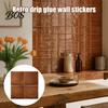 Moisture Proof Wall Coverings Square Checkered Tiles Stickers, Self Adhesive Retro PET Panels, Budget Friendly Refurbishment Easy Peel And Stick