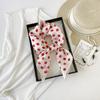 Polka Dot Silk Scarf High-End Design Ramie Breathable Square Scarf Spring And Summer Simple Neck Decoration Versatile Silk Scarf