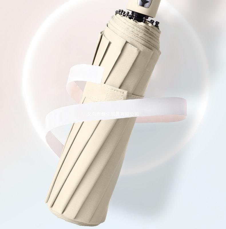Q Fully Automatic Extra-Large Umbrella: Sun & Rain Dual Use, Reinforced Anti-UV Sunshade for Men & Women.