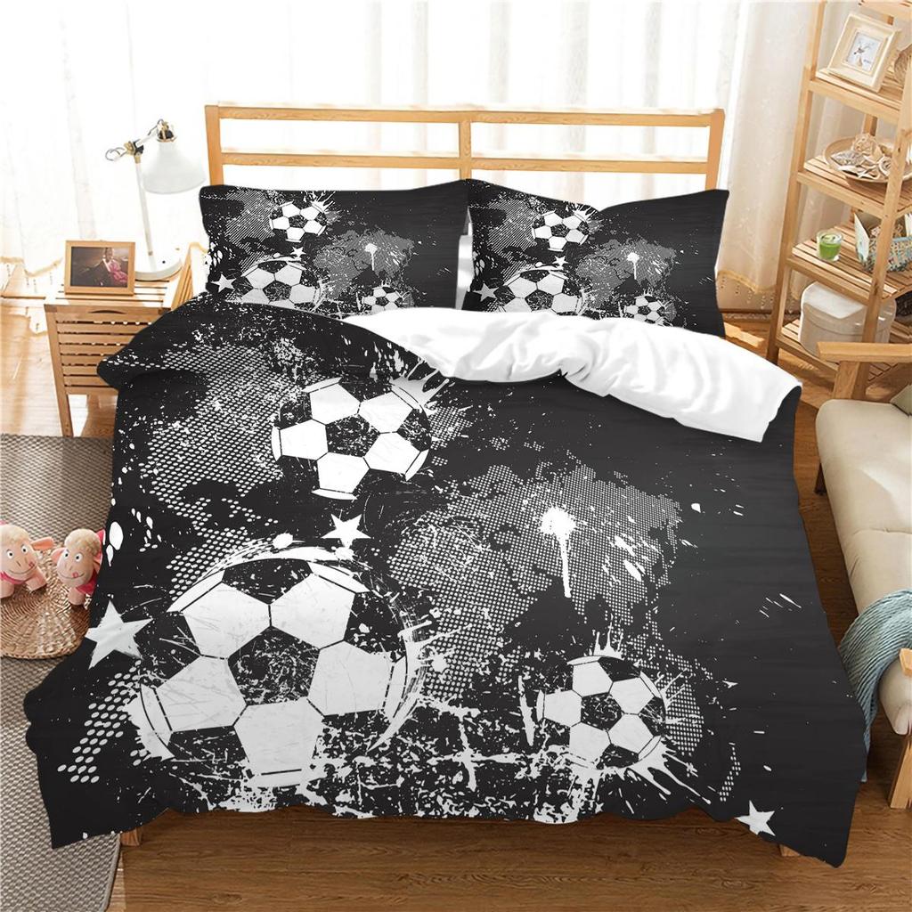 Football Duvet Cover Set Sport Home Bedclothes Queen King Size Bedding 3D Quilt Cover Boy Girl Highly Bedding Sets
