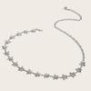 Metal Shiny Waist Chain With Star Pattern For Dresses And Skirts Wear Summer