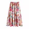 Kaslead New Arrival Women's Fashion Style Fashion Casual Ethnic Style Design Trendy Print Half-Length Dress