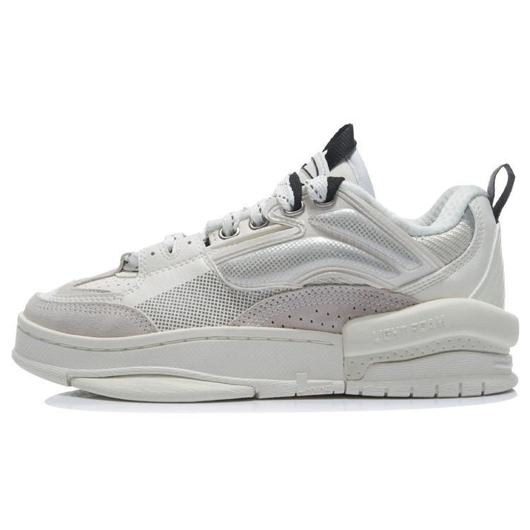 New LiNing Wave Zen Lightweight Wear Resistant And Slip Resistant Low Top Skateboard Shoes Women's Snow AGCR272-2